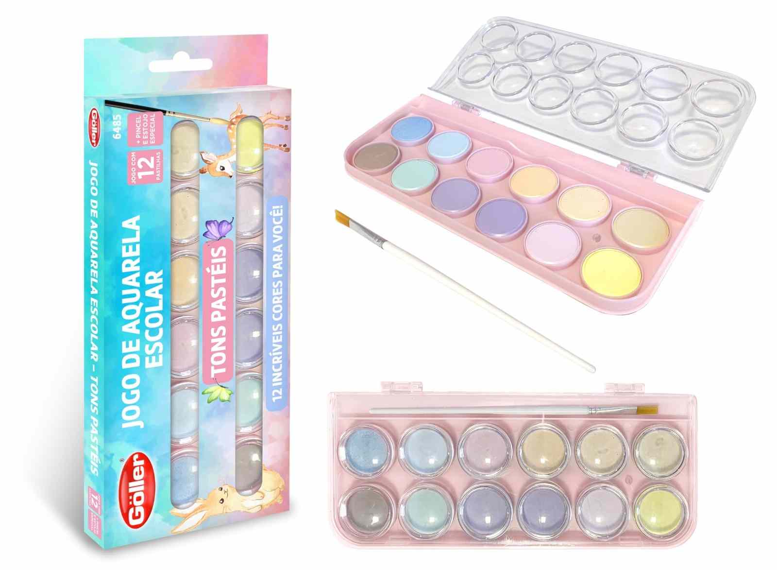 AQUARELA  C/12  PASTEL GOLLER